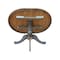 International Concepts Round 36 in Rd top ped table, 12 in leaf, 29.3 inh, dining Height, Hickory/Washed Coal, 36 W, 48 L K45-36RXT - alternate 3